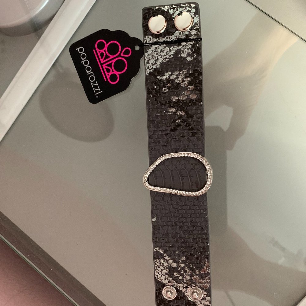 Paparazzi HISS-TORY In The Making Silver Wrap Bracelet